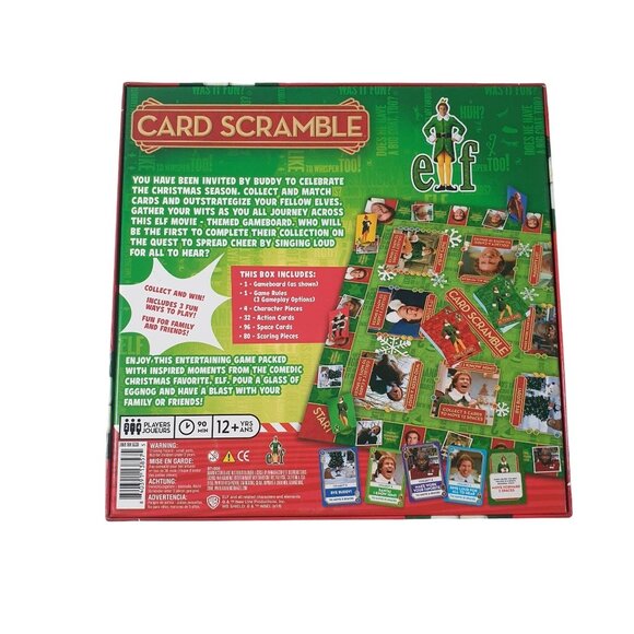 Elf Will Farrell Card Scramble Game New Warner Brothers Family Game Night - Picture 2 of 3